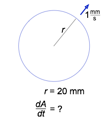 Circle with r = 20 mm.